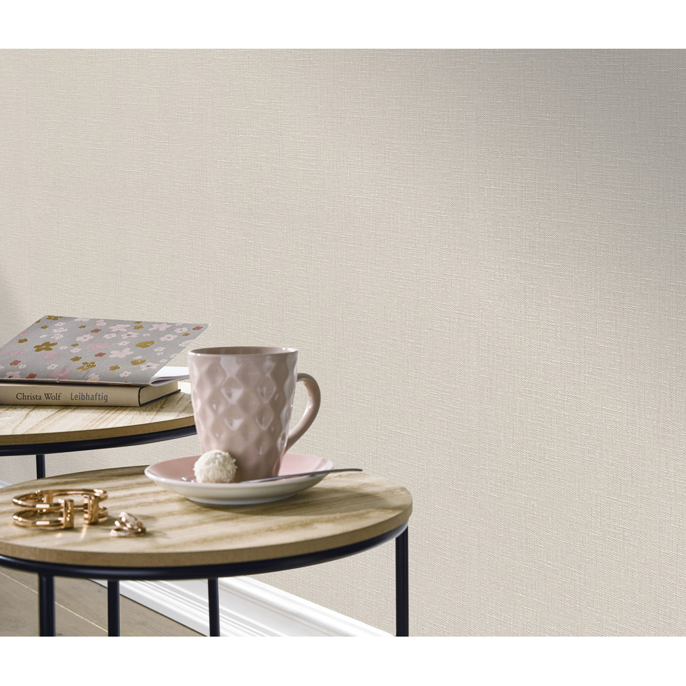 Erismann Opus Dolce Luxury Woven Plain Natural Wallpaper Image 6