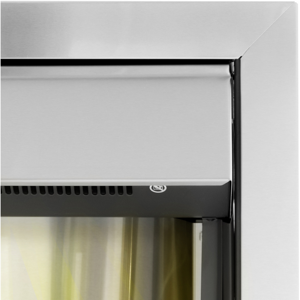 Adam Helios Brushed Steel Electric Inset Fire Image 5