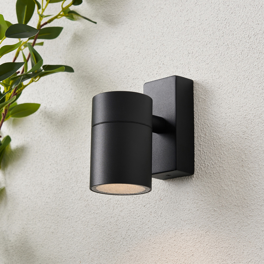 Zink Luna 2 Light Black Down Wall Light Image 6