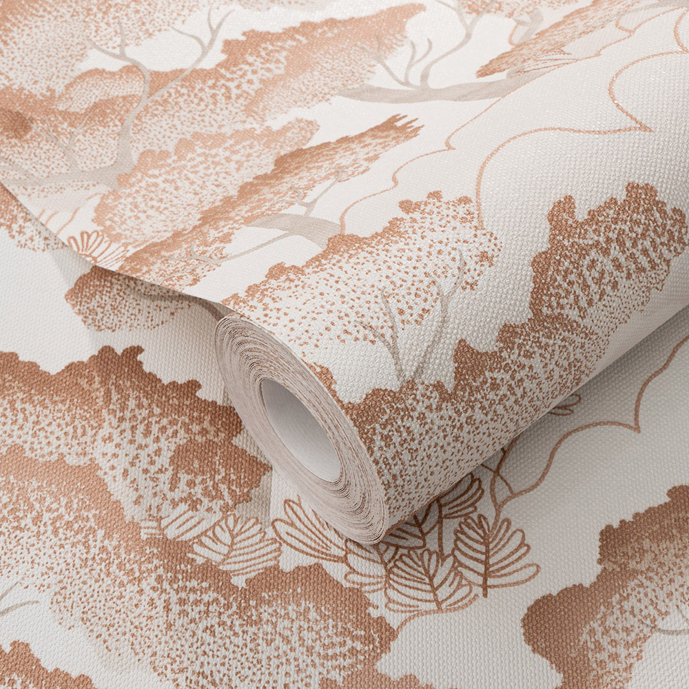 Elle Decoration Golden Grove Beige Vinyl Wallpaper by Erismann Image 3