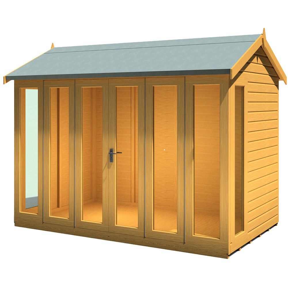 Shire Blenheim 10 x 6ft Double Door Shiplap Apex Summerhouse Image 1