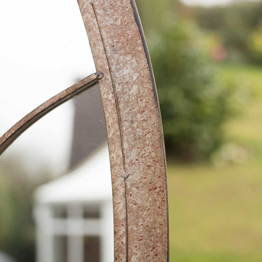 MirrorOutlet Dorset Rustic Arch Outdoor Wall Mirror 169 x 75cm Image 4
