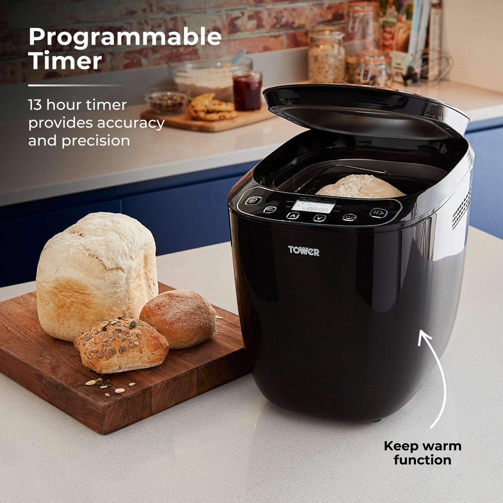 Tower T11003 Black Digital Bread Maker 550W Image 5