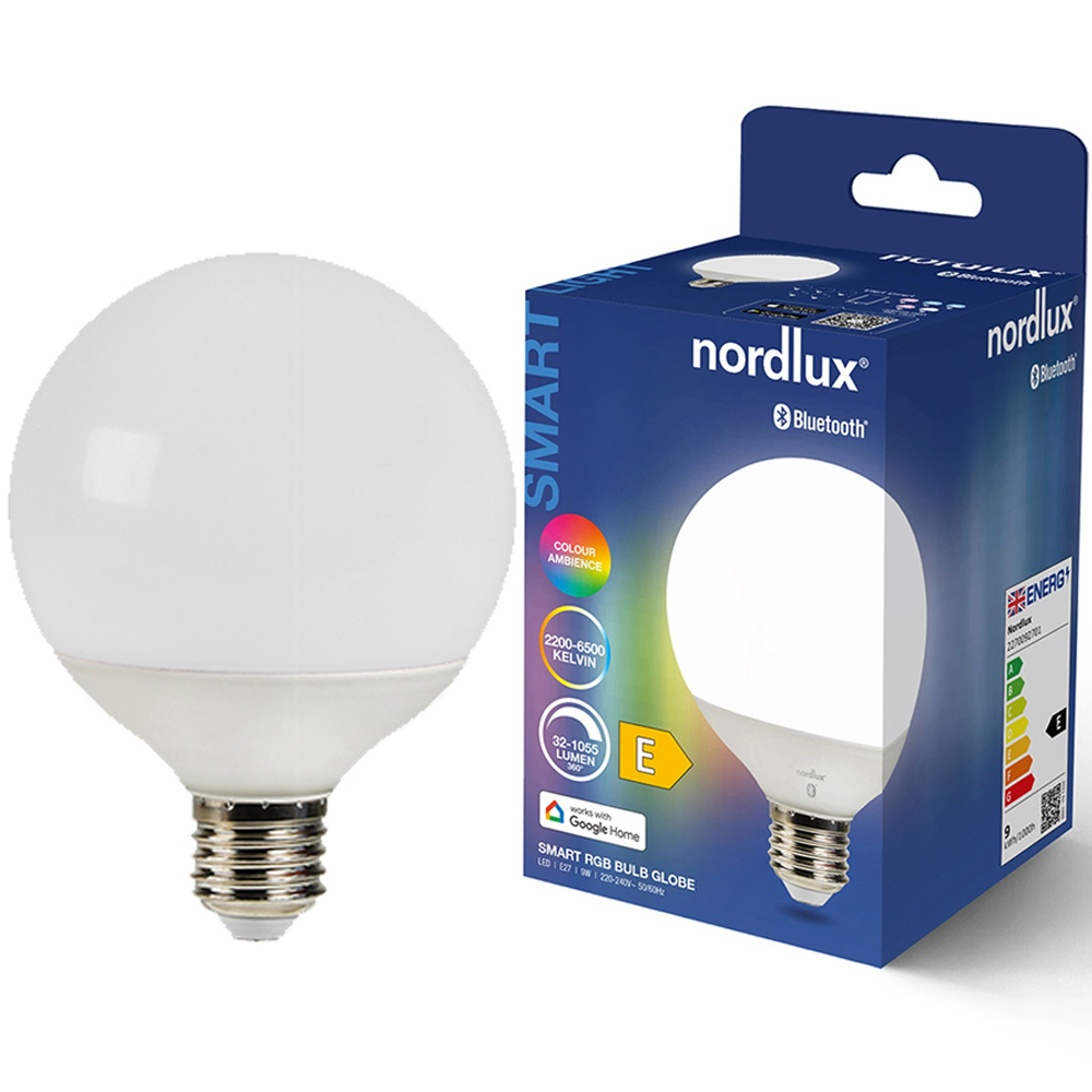 Nordlux Smart G95 E27 1055 Lumen White Colour Light Bulb Image 5