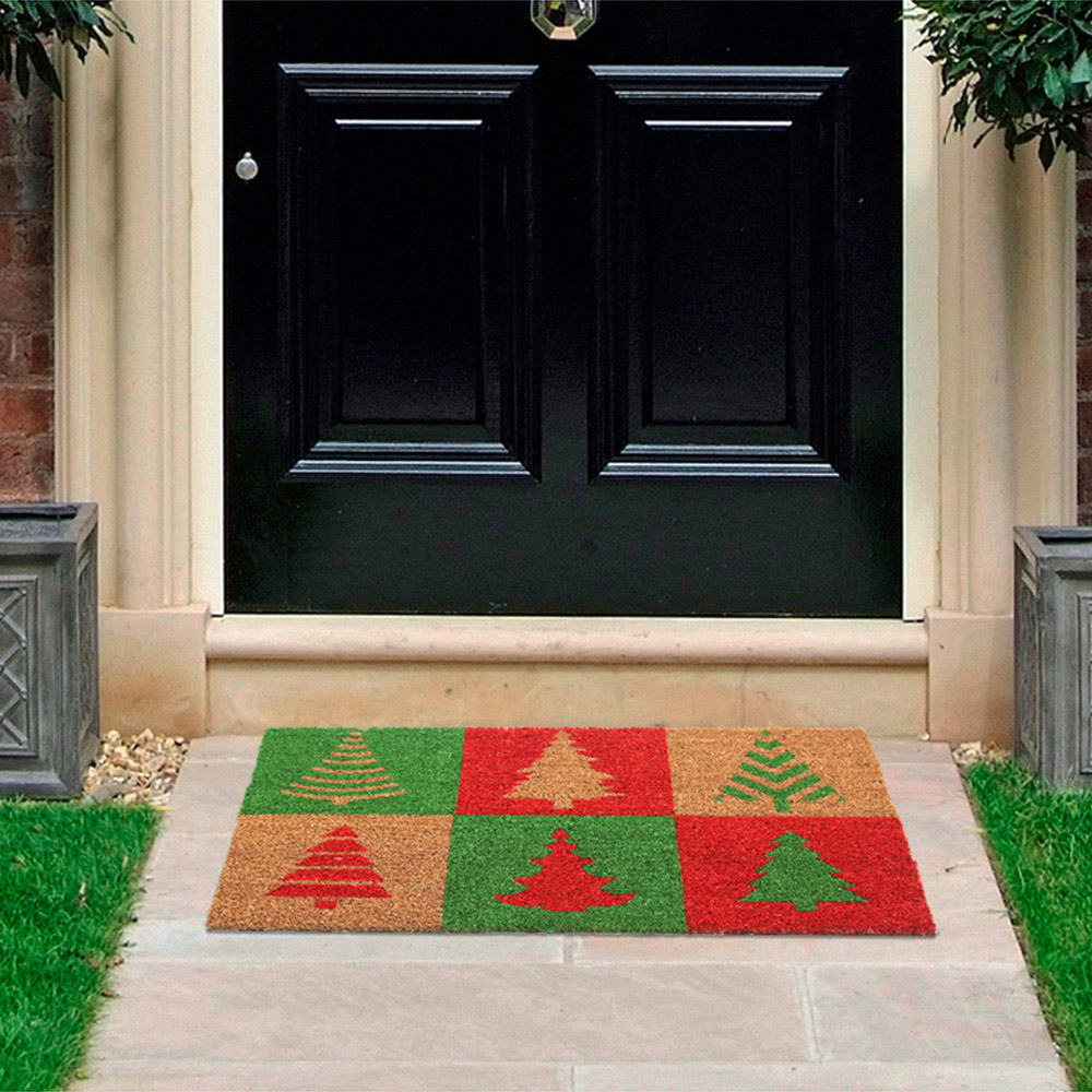 Coco & Coir Christmas Tree Coir Door Mat 45 x 75cm Image 2