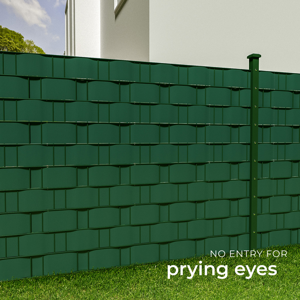 tectake Green Privacy Film Double-Sided Print 7000cm Image 7