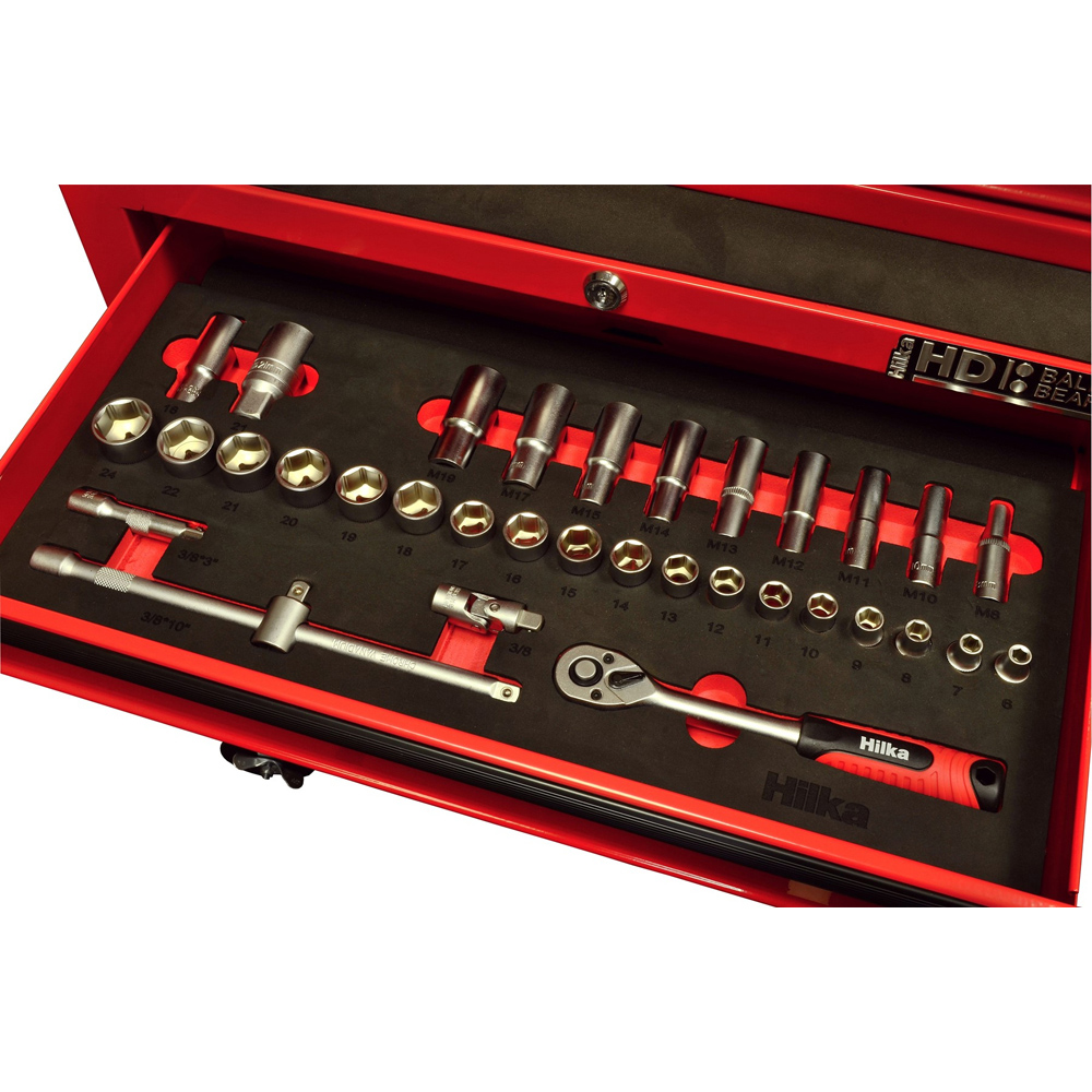 Hilka Tools 34 Piece 3/8 inch Drive EVA Socket Set Image 2