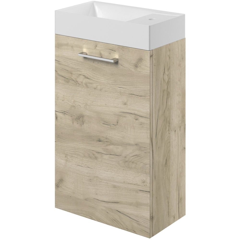 Bathstore Milford Single Door Oak Wall Hung Basin Unit 410mm Image 4