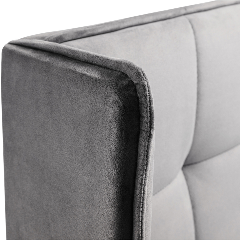 Julian Bowen Gatsby Double Light Grey Bed Image 5