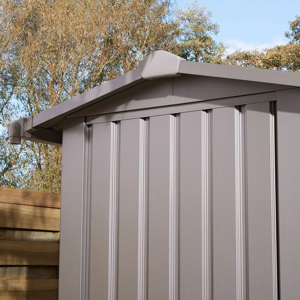 Rowlinson Brentvale Premium Apex Metal Shed with Foundation Kit 8 x 4ft Image 4