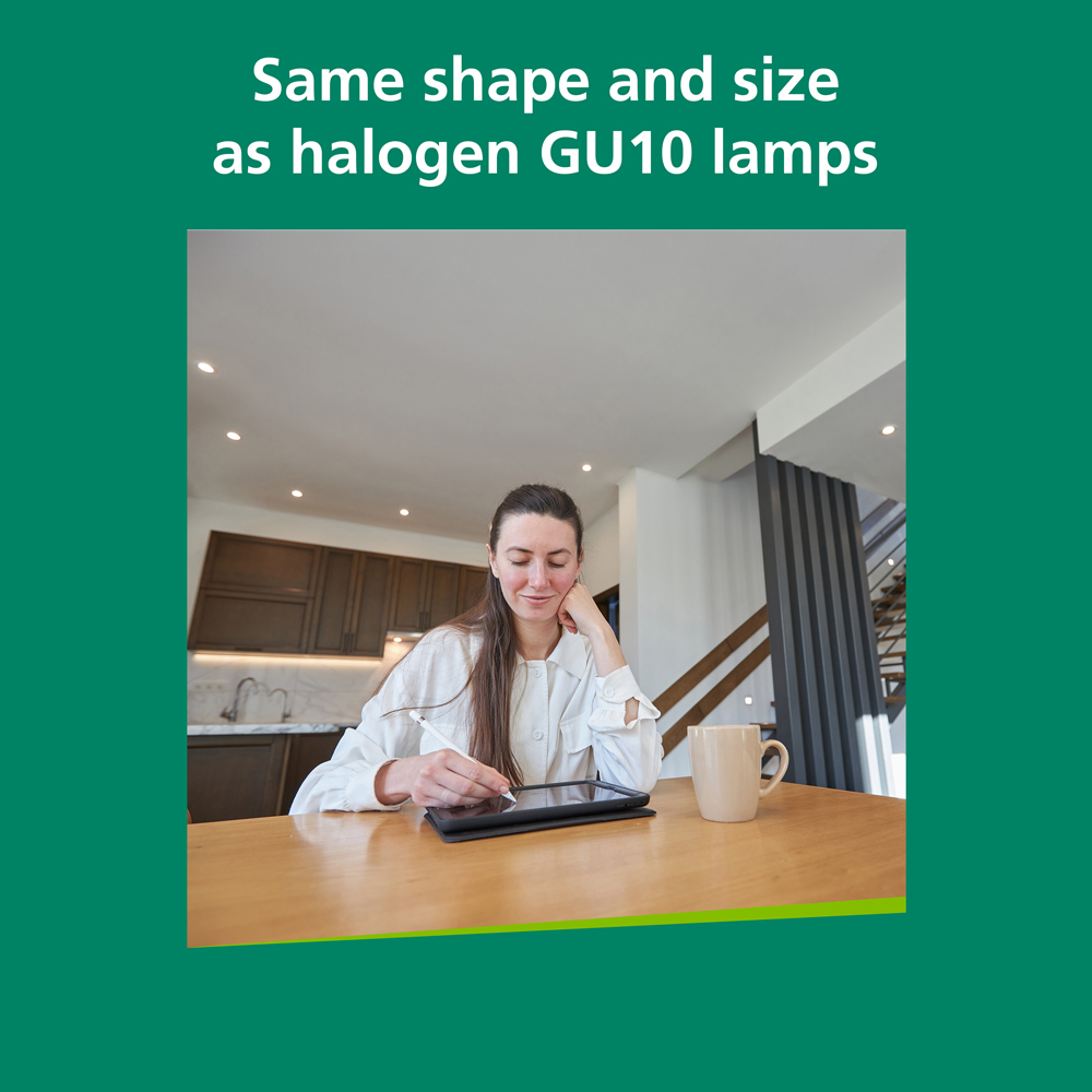 Sylvania 10 Pack RefLED GU10 Cool White 4.2W LED Bulb Image 5