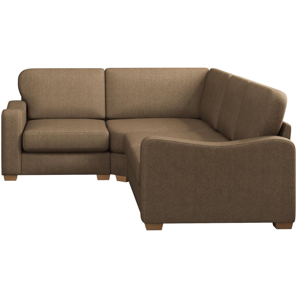 Theadford 3 Seater Venice Nutmeg Fixed Back Left Hand Corner Sofa Image 3