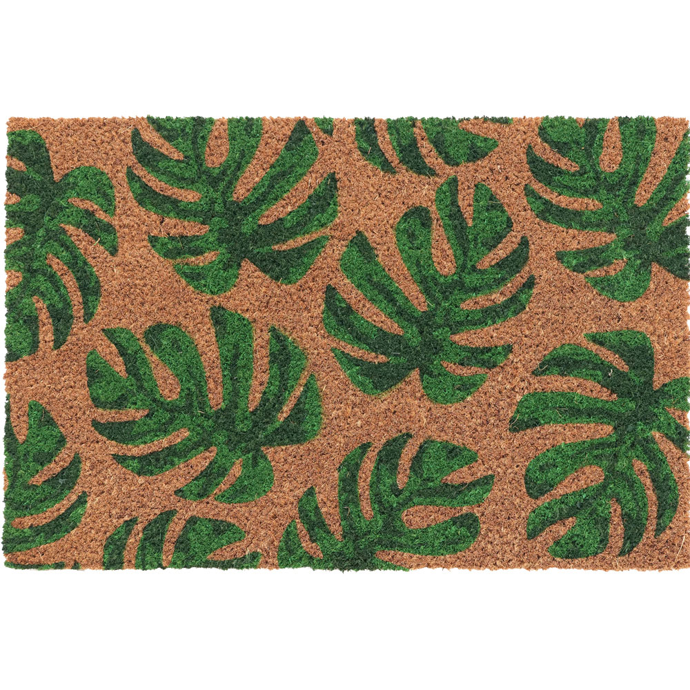 Coco & Coir My Monstera Coir Door Mat 40 x 60cm Image 1