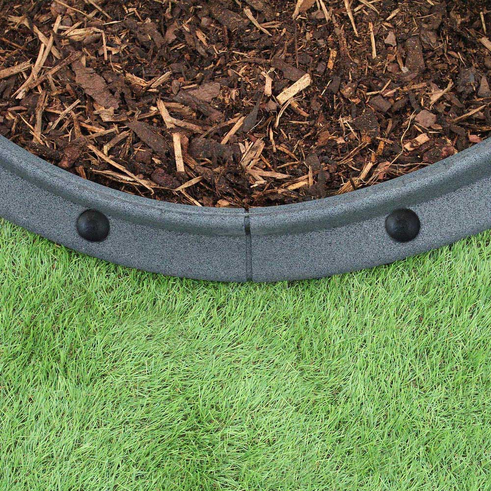 MonsterShop Grey 4ft 40 Pack Flexible Lawn Edging Image 5