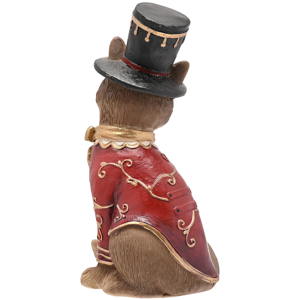 The Seasonal Gift Co. Christmas Fox in a Top Hat Christmas Figurine Image 4