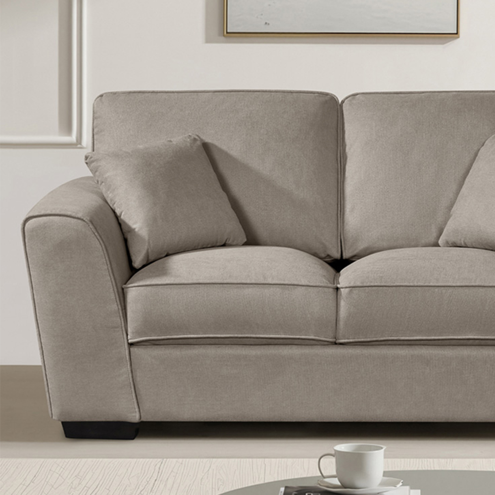 Artemis Home Arlington 2 Seater Brown Fabric Sofa Image 2