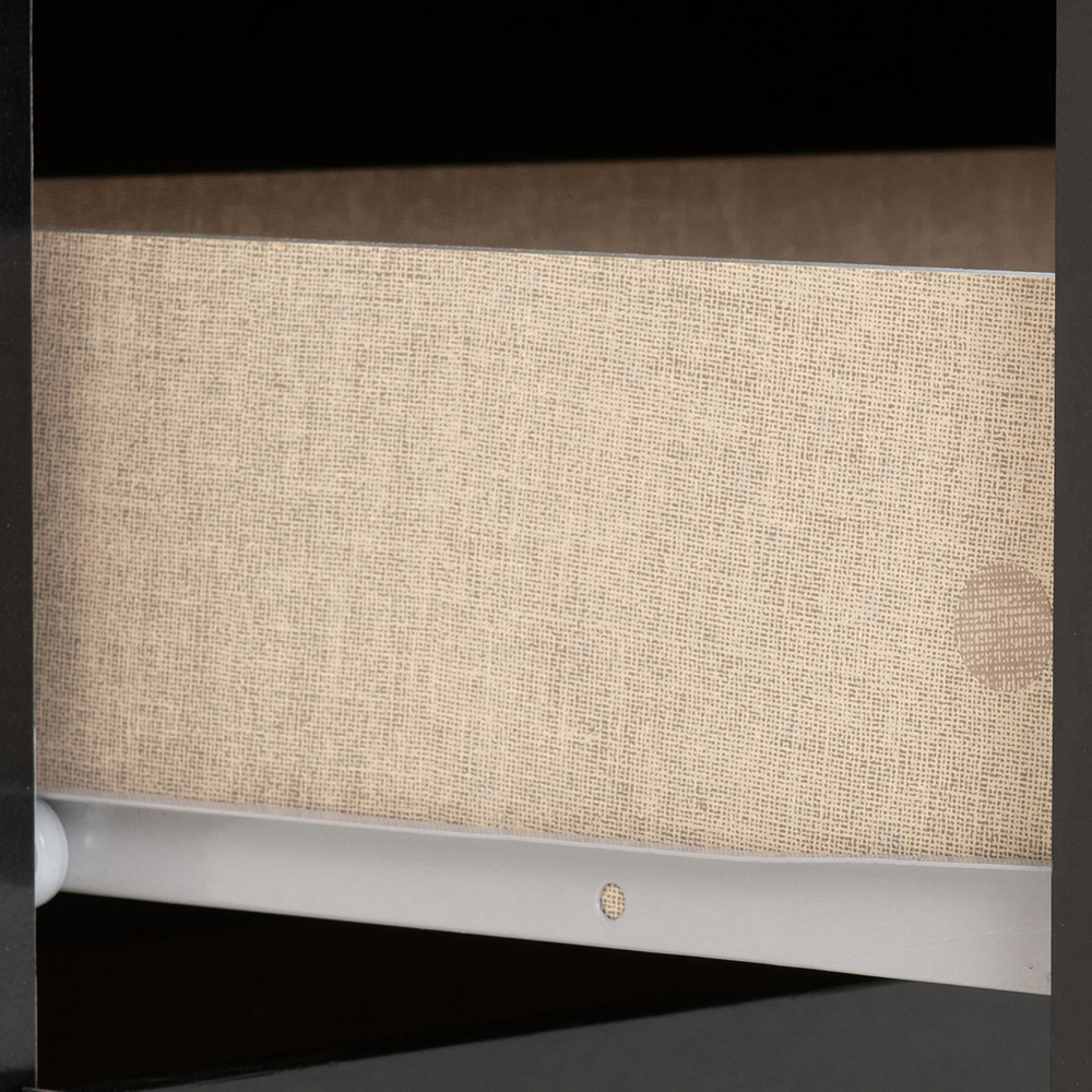 Seconique Nevada 5 Drawer Black Gloss Chest of Drawers Image 5