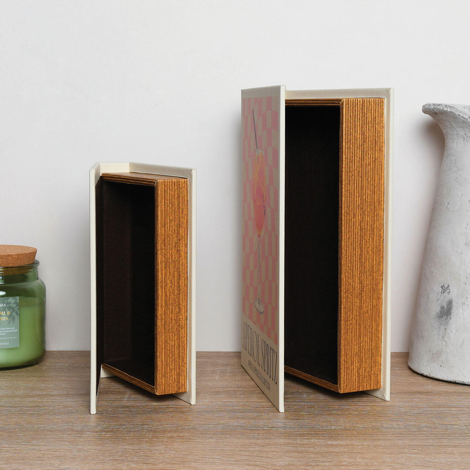 Set of 2 Cocktail Book Boxes - Multicolour Image 4