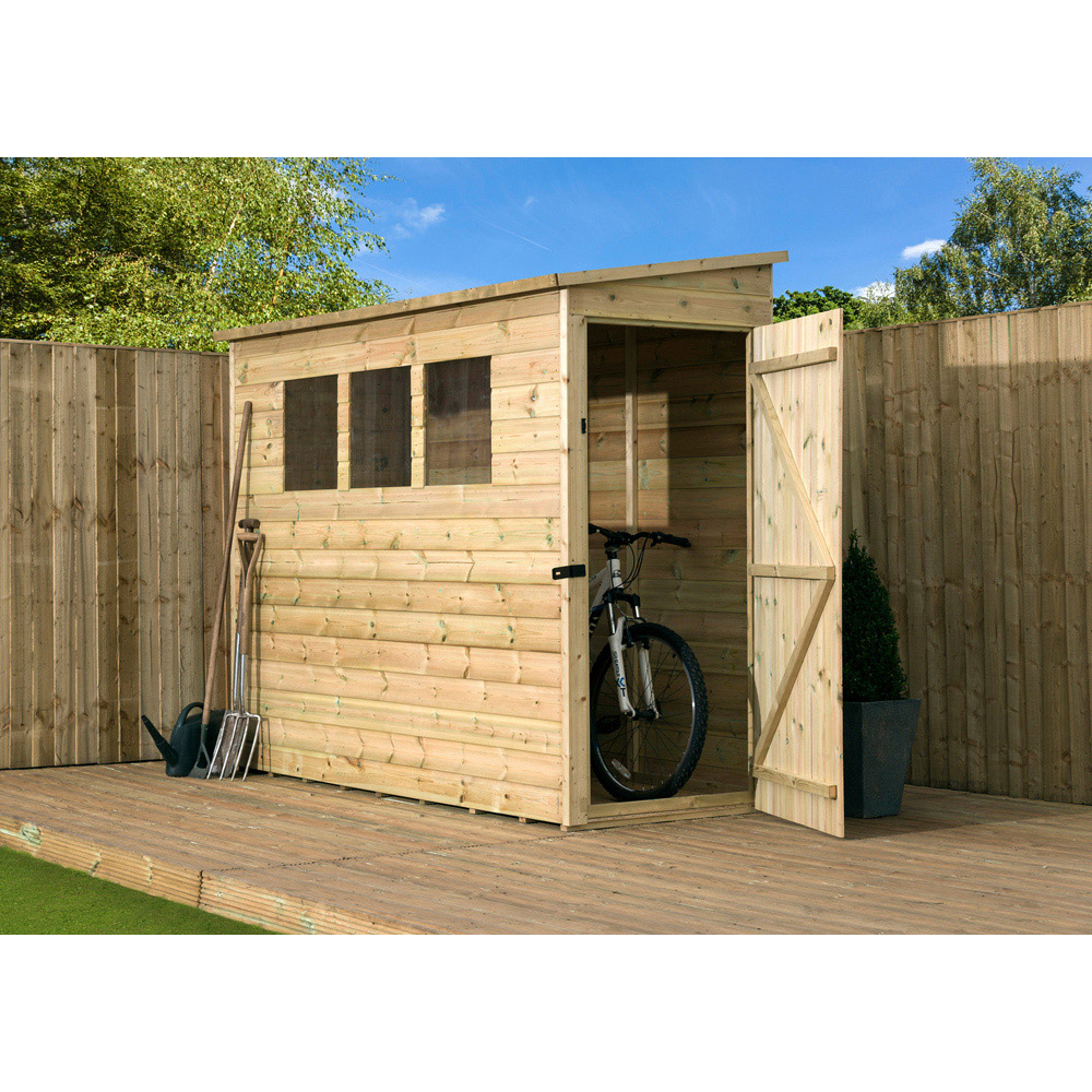 Empire Sheds 2800 6 x 3ft Tongue and Groove Wooden Pent Garden Shed Image 2
