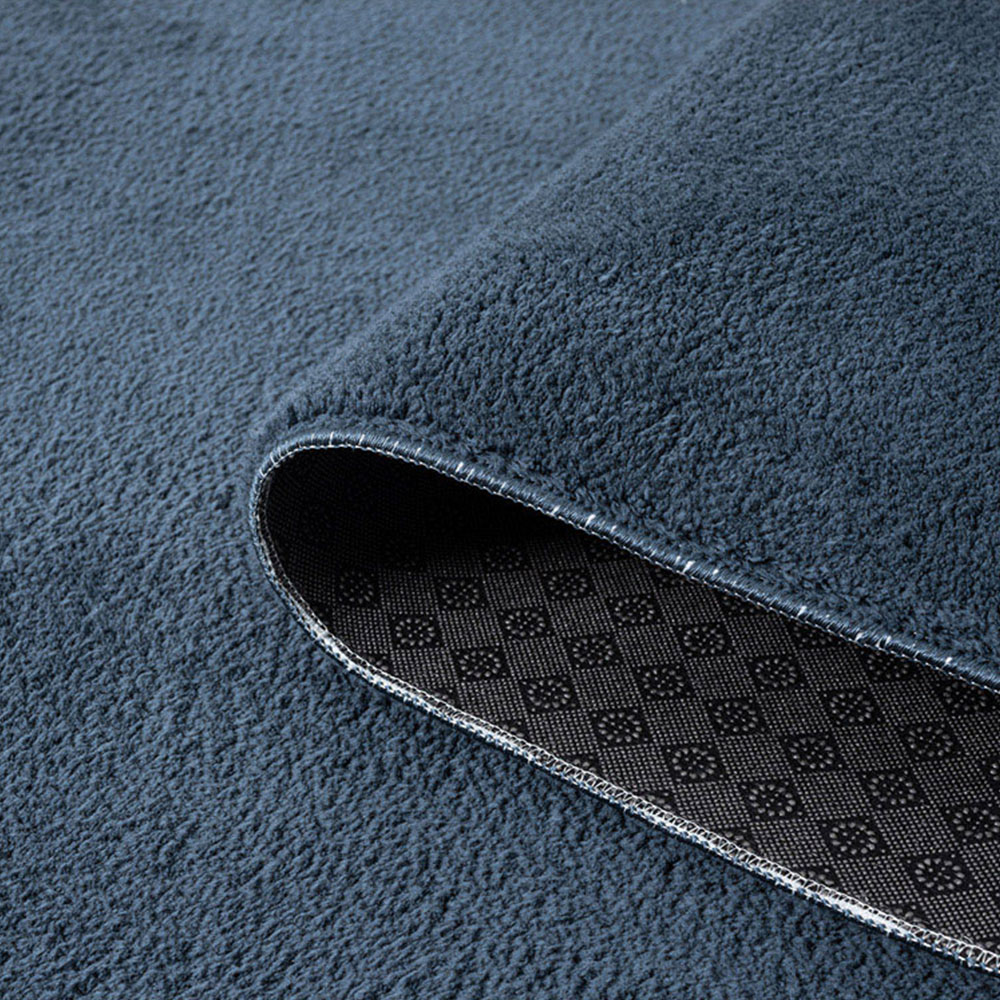 Desire Rugs Comfy Navy Anti Slip Felt Backing Rug 60 x 200cm Image 4