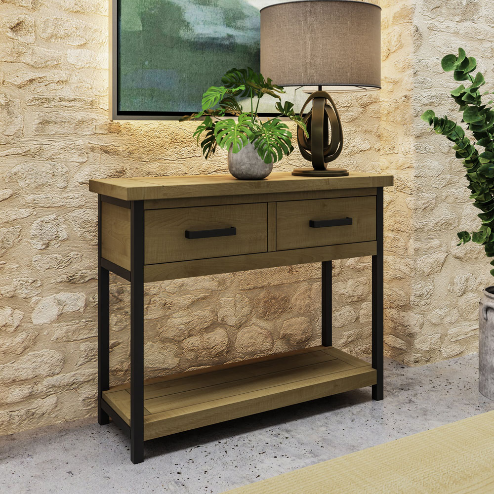 FWStyle Lowry Industrial Console Hall Table Image 5