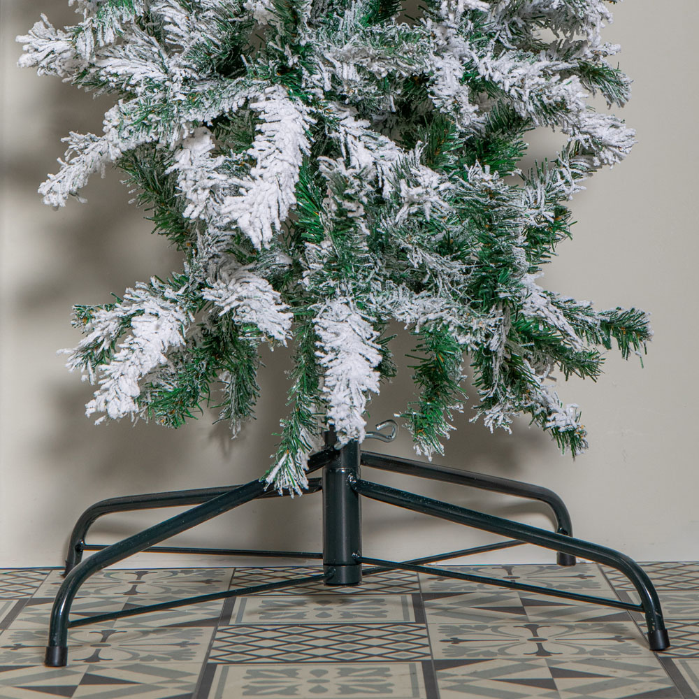 Samuel Alexander Double Door Snow Flocked Christmas Tree Arch with 2000 Tips 8ft Image 4