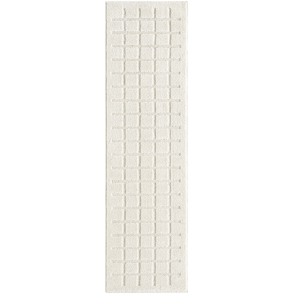 Desire Rugs Aya Cream Embossed Cube Rug 80 x 150cm Image 3