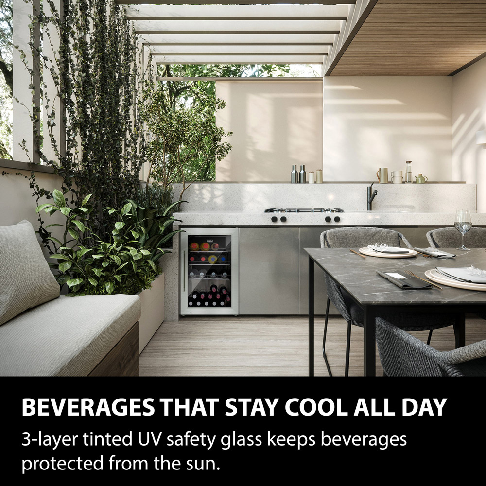 CASO Design 700 Stainless Steel BBQ Wine Cooler with Right Hinge 63L Image 5
