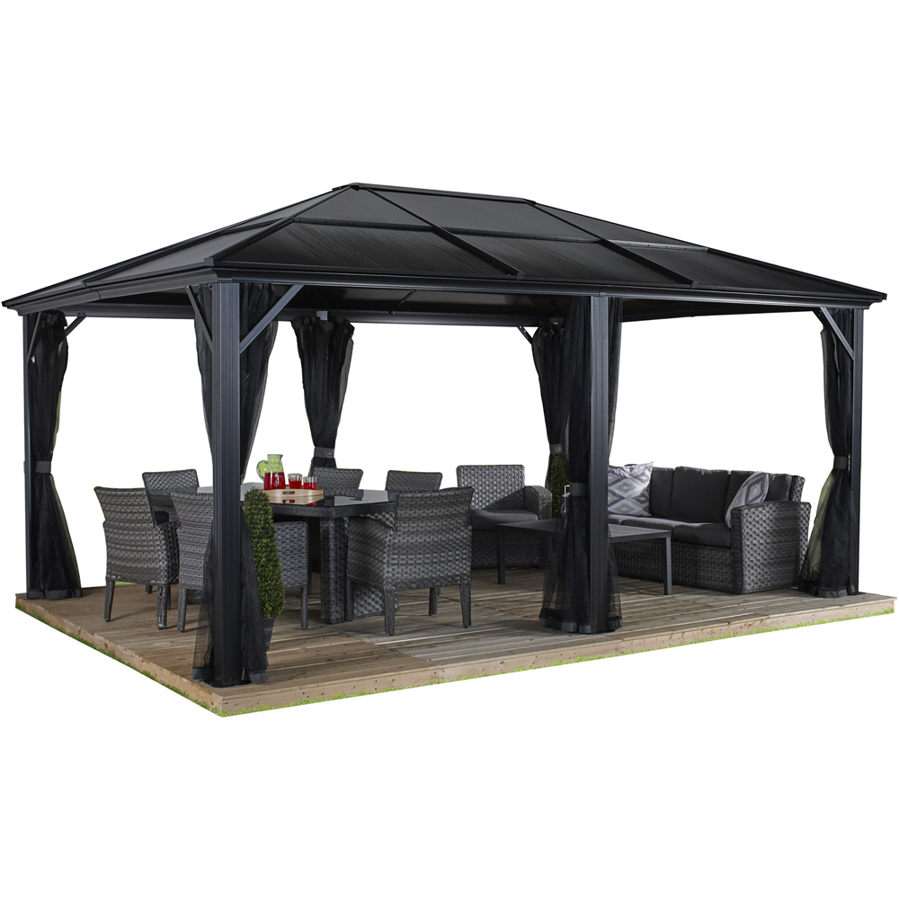Sojag Meridien 3.7 x 4.9m Grey Gazebo Image 3
