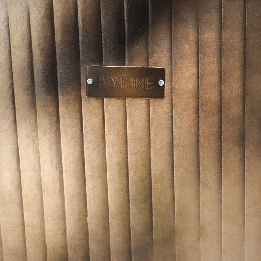 Ivyline Hampton Square Copper Metal Planter 45 x 44cm Image 3