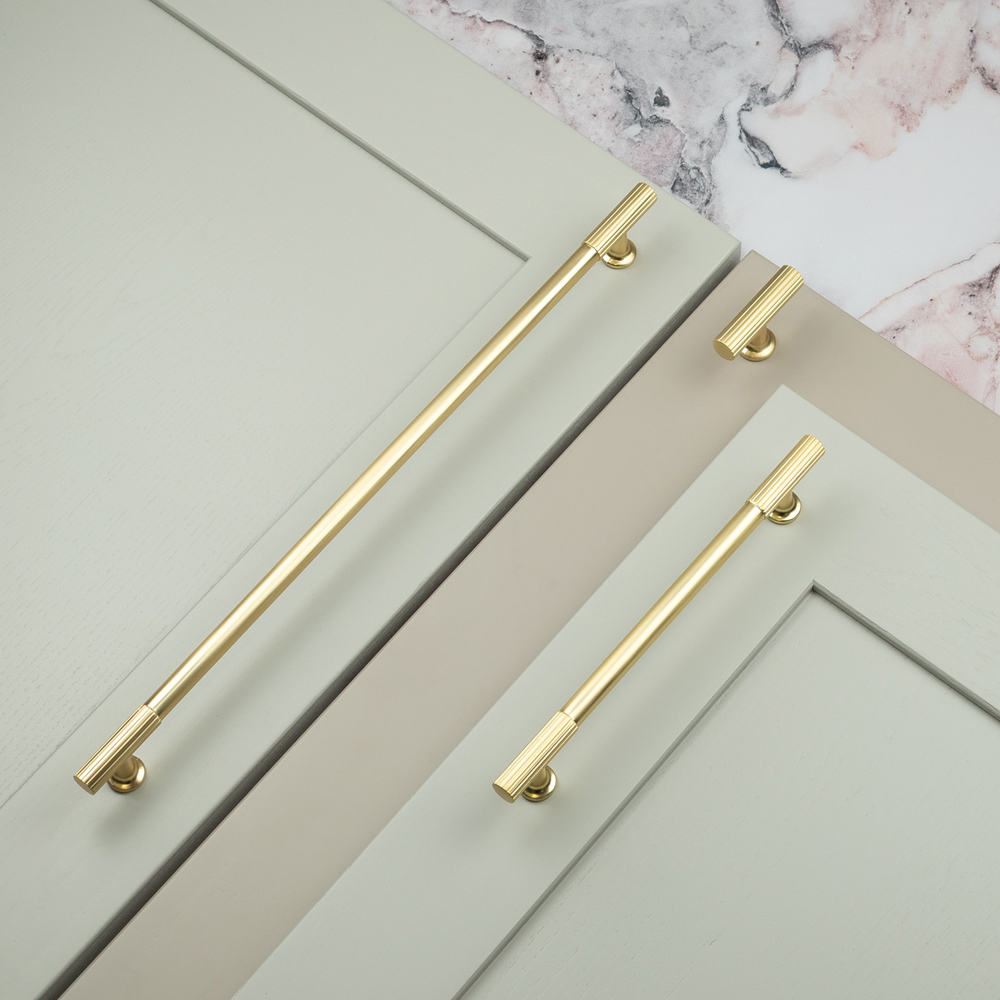 Handle & Home Brass Textured T-Bar Knob 50mm Image 5