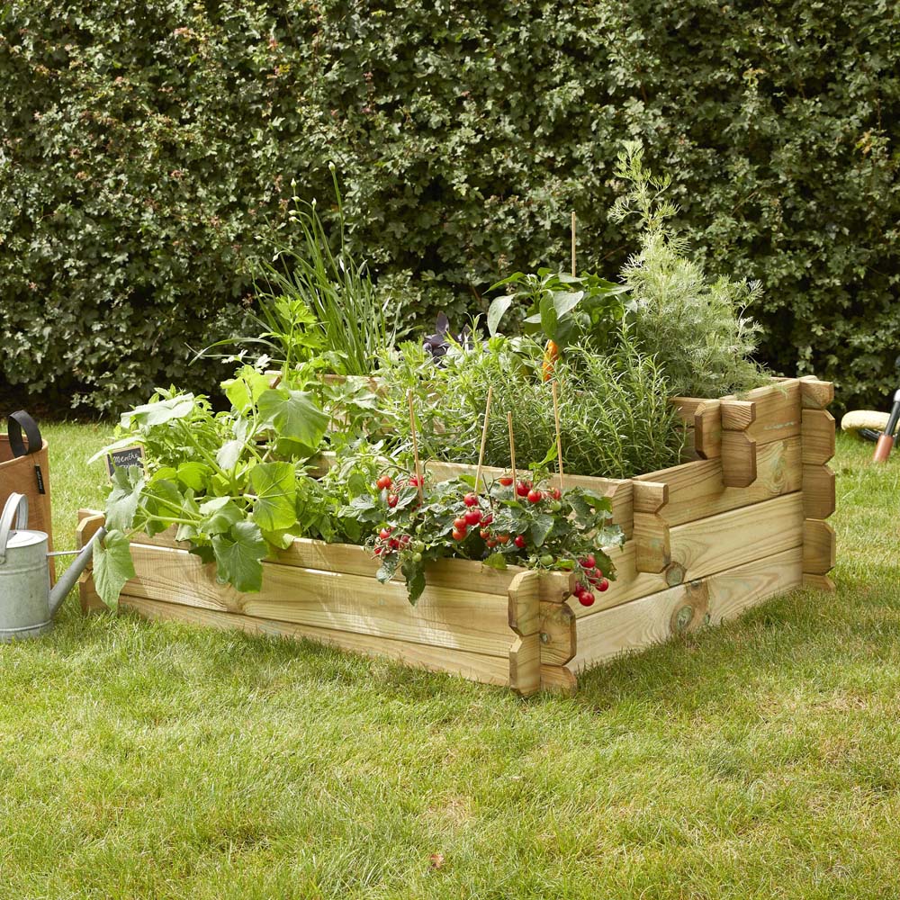 Cerland Angelic 3-Tier Wooden Raised Garden Bed Image 2