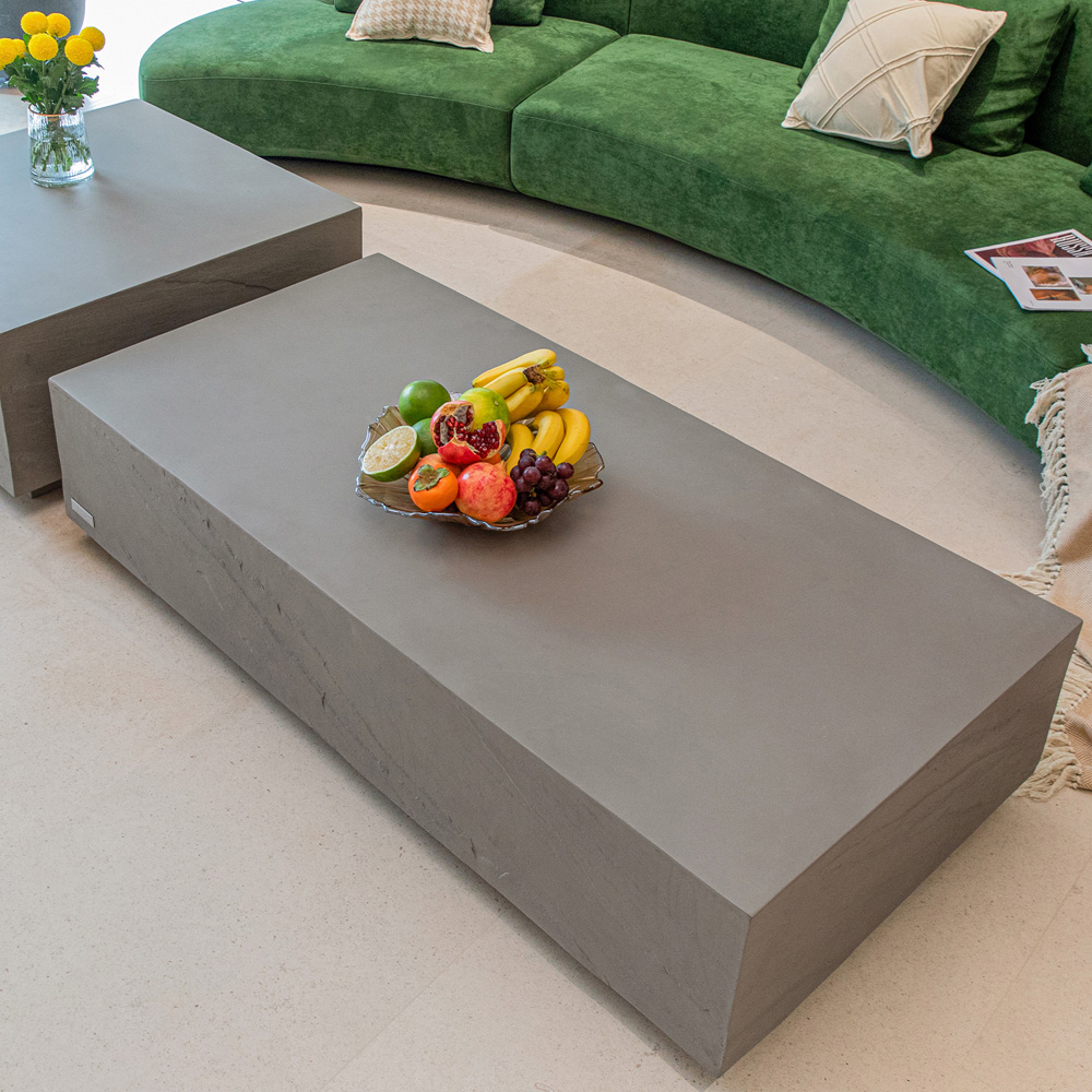 Elementi Colorado Space Grey GRC Rectangular Coffee Table Image 5