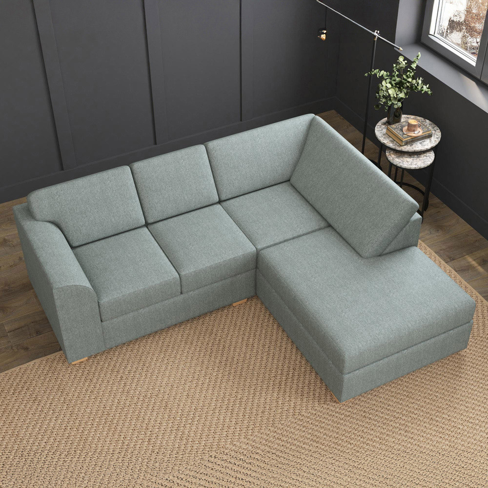 Modo 3 Seater Granite Venice Right Hand Fixed Back L-Shape Corner Sofa Image 7