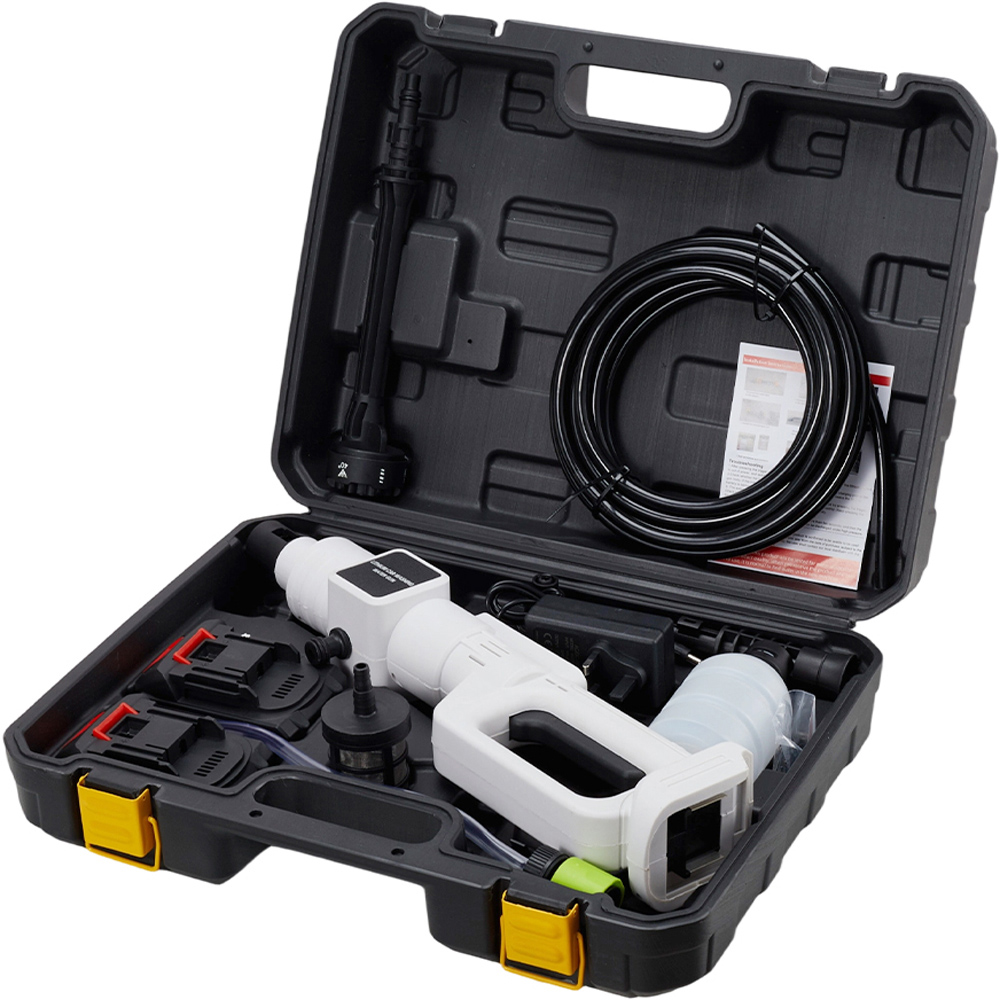 Living and Home GT200081 White 21V Cordless Pressure Washer with 6-in-1 Nozzle Image 3