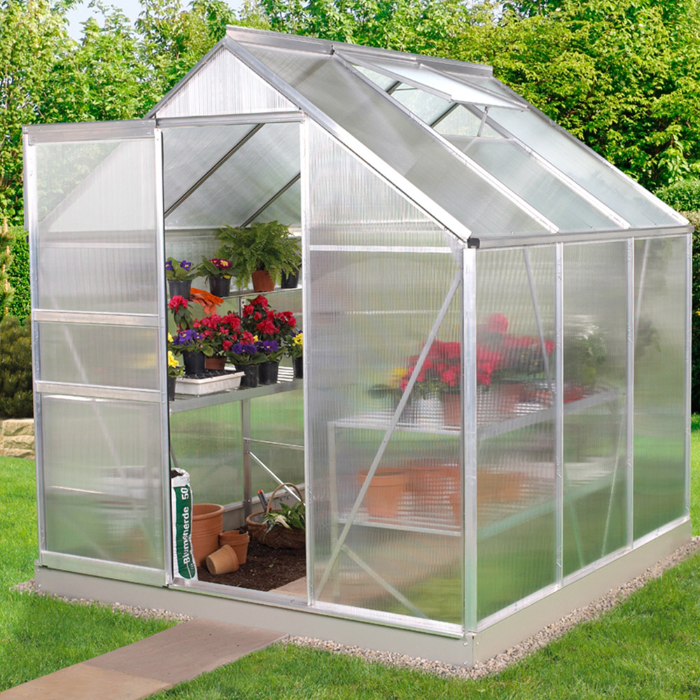 Vitavia Venus 3800 Aluminium Frame 6 x 6ft Toughened Glass Greenhouse Image 3