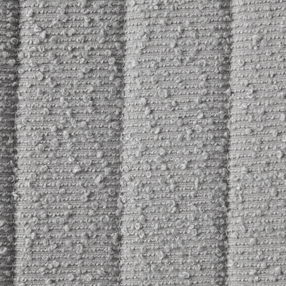 Bella Set of 2 Light Grey Teddy Faux Fur Stitched Design Dining Chairs Image 5