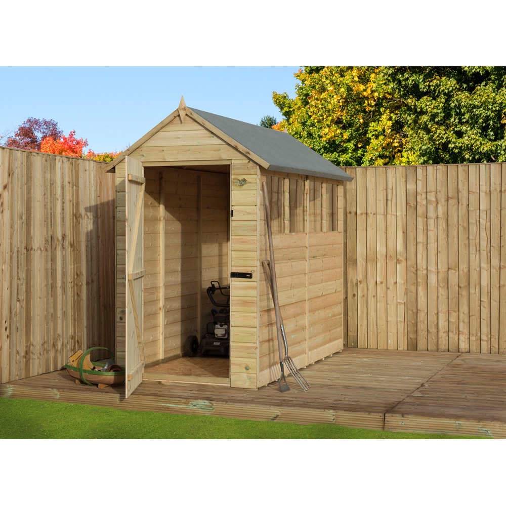 Empire Sheds 9200 4 x 8ft Tongue and Groove Apex Garden Shed Image 2