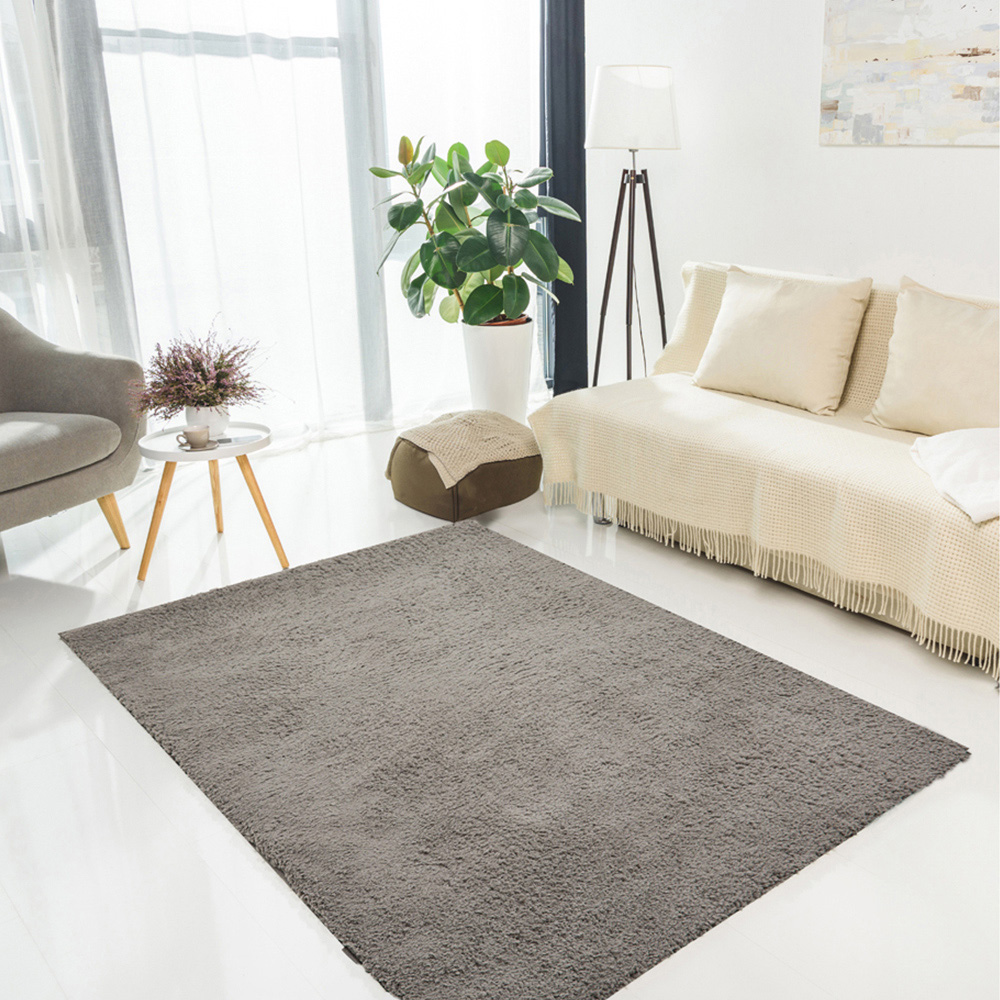 DS Living Cloud Luxe Plain Grey Rug 120 x 160cm Image 2