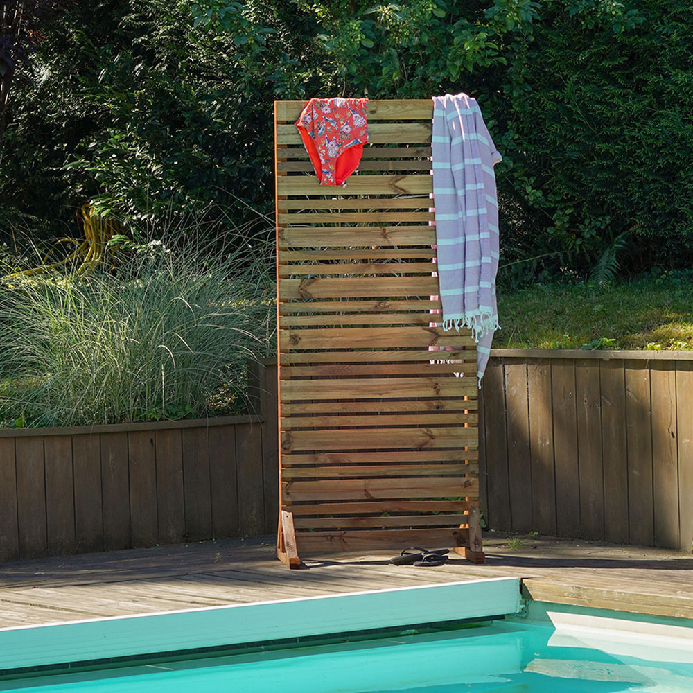 Cerland Lign Z Outdoor Wooden Privacy Screen 184 x 80cm Image 4