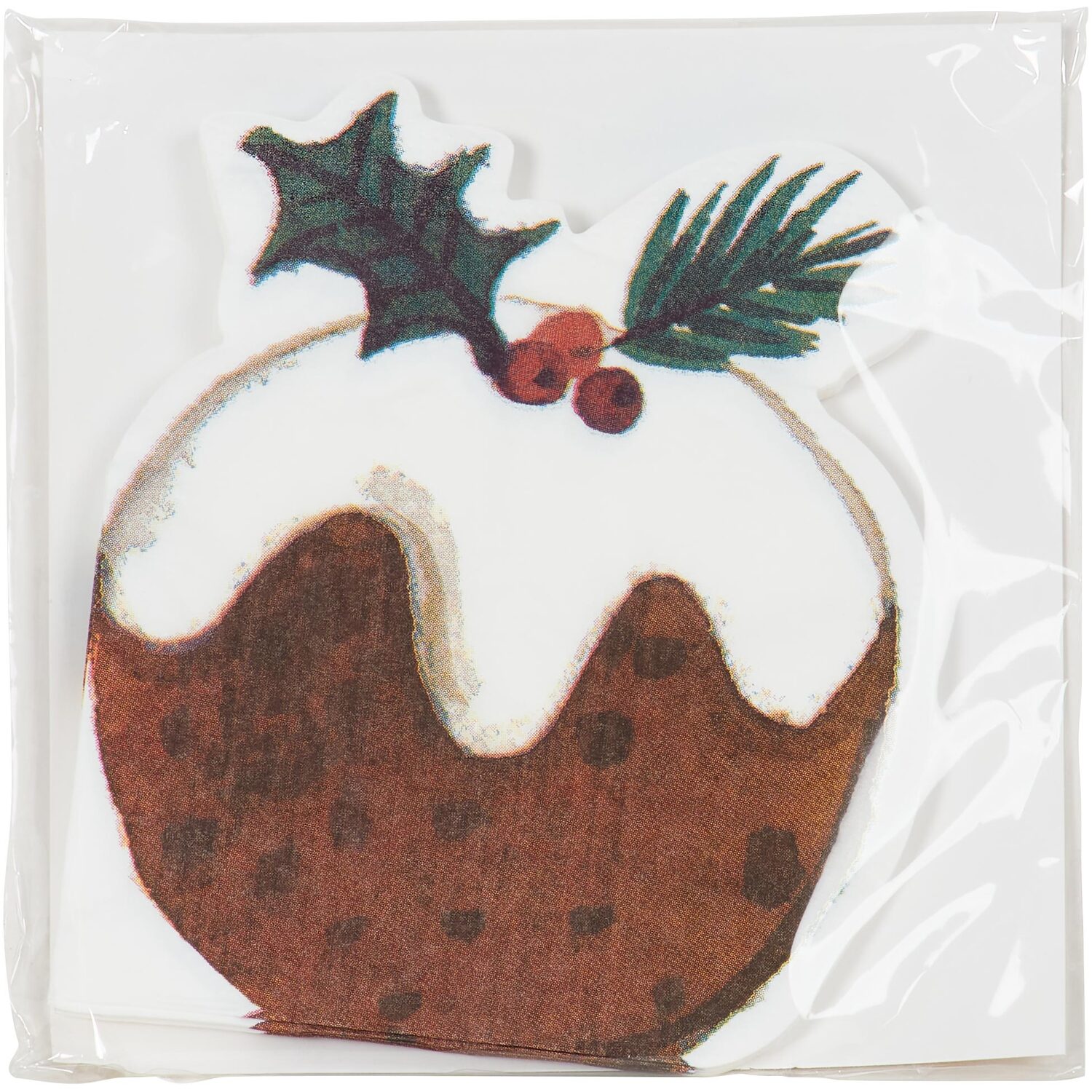 Set of 20 Santa or Pudding Napkins - Multicolour Image 5