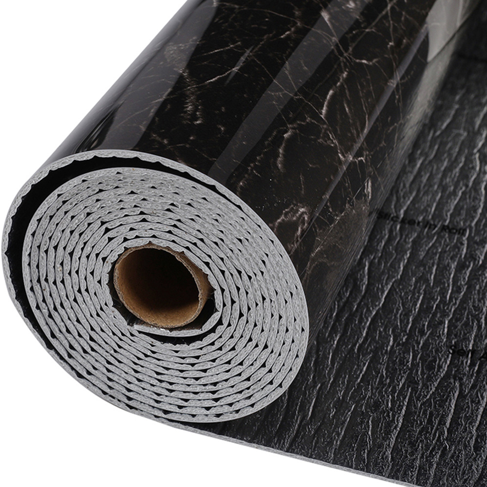 Living and Home Realistic Marble Black Wallpaper Image 5