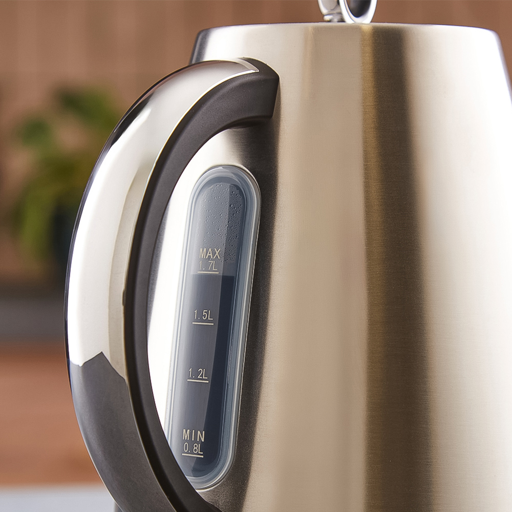 Morphy Richards Mexborough 102901 Black Trim Stainless Steel 1.7L Kettle Image 6