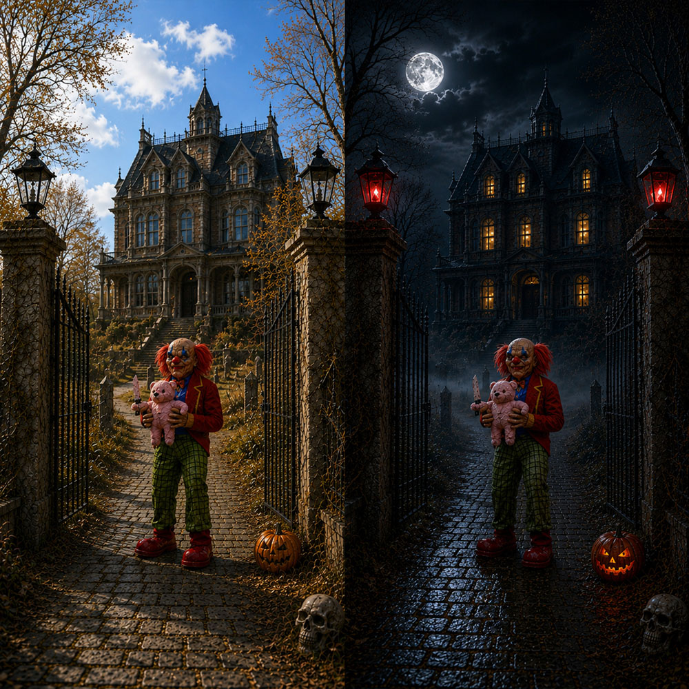Samuel Alexander Lunging Animated Animatronic Clown Halloween Decoration 4ft Image 9
