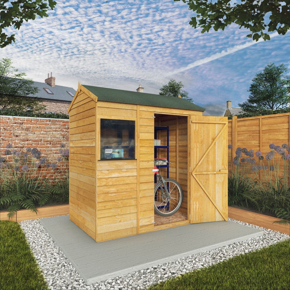 Mercia 4 x 6ft Overlap Reverse Apex Shed Image 2