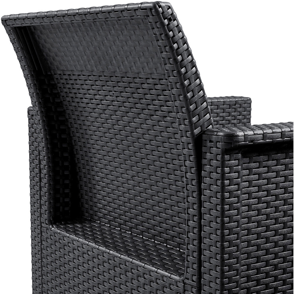Keter Emma 5 Seater Graphite Rattan Wicker Sofa Set Image 5