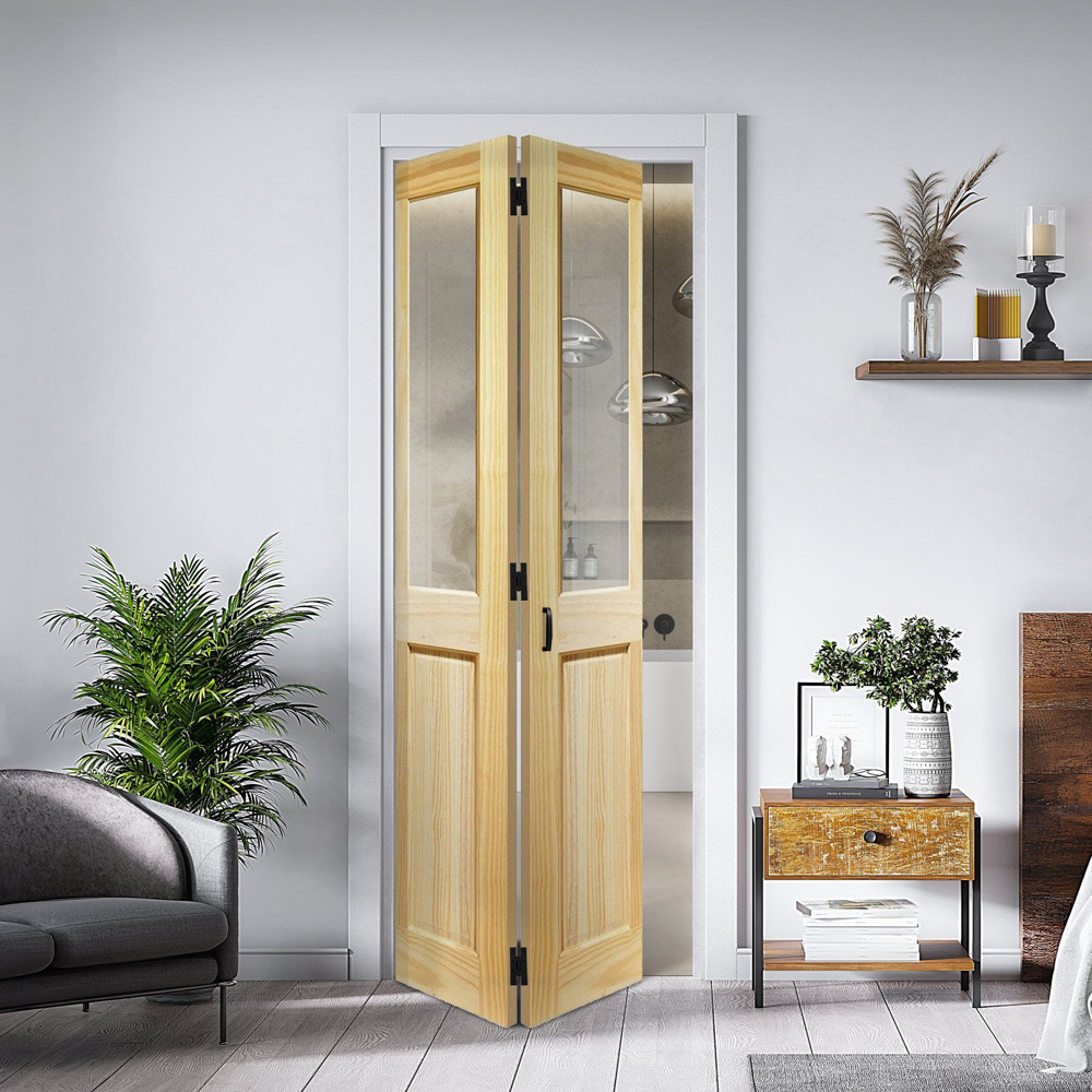 Malton Clear Pine 4 Panel Bi-Fold Internal Door 1981 x 838 x 35mm Image 2