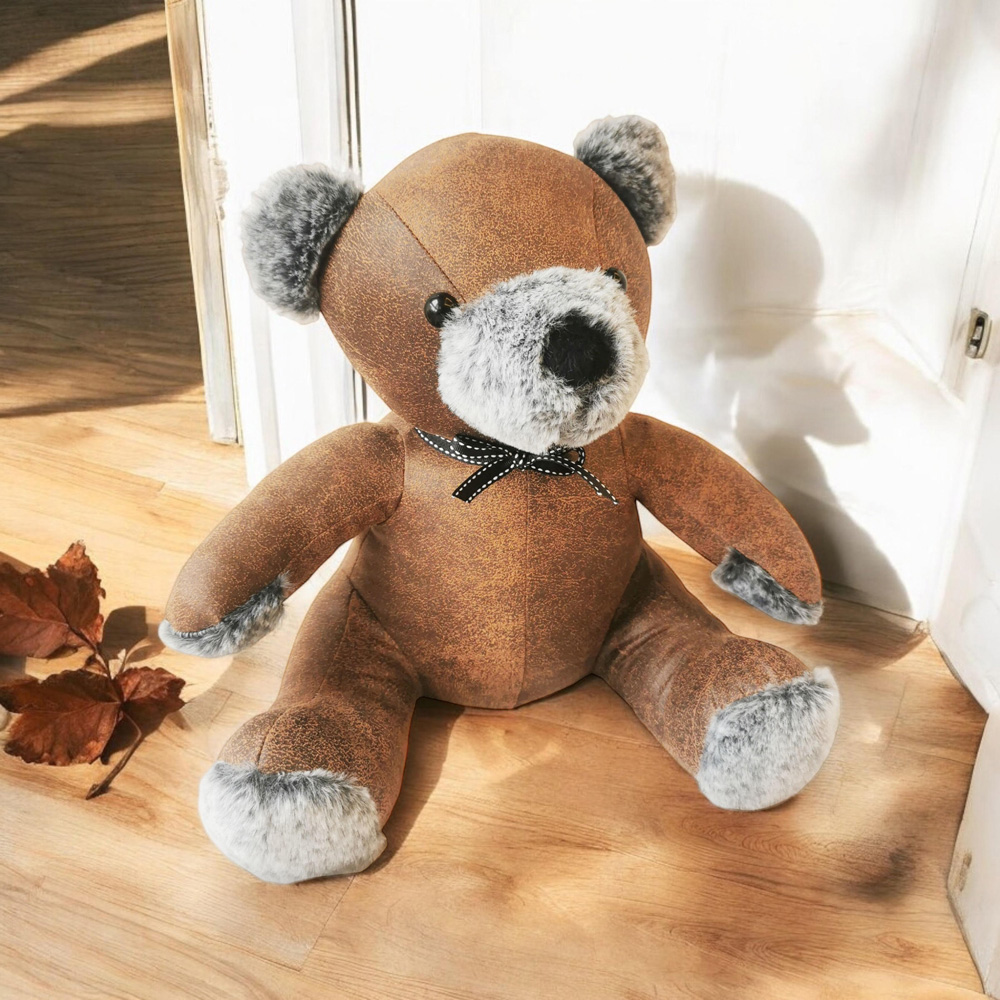 Acacia Home Brown Teddy Bear Door Stop 32cm 1.5kg Image 2