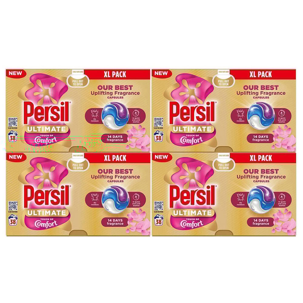 Persil Uplifting Fragrance Washing Capsules 38 Washes 4 Pack Image 1