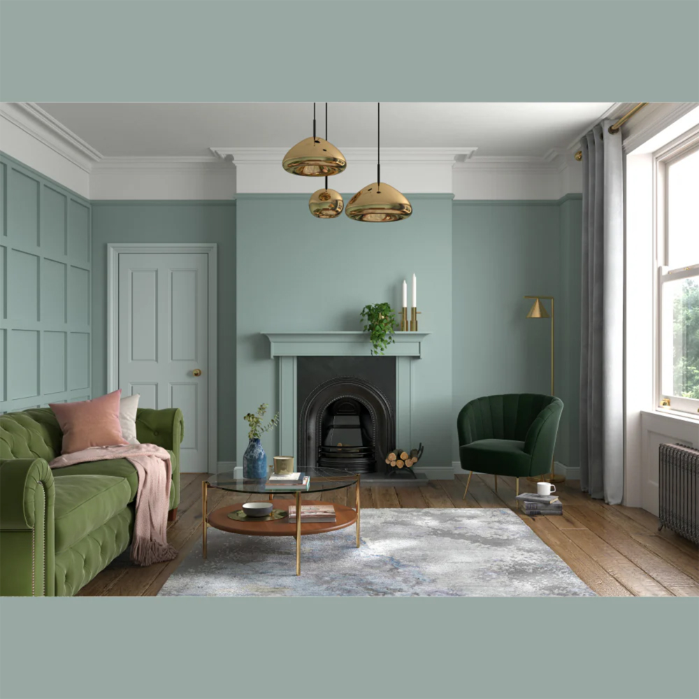 Dulux Heritage Walls and Ceilings Rosemary Leaf Velvet Matt Emulsion Paint 1L Image 4